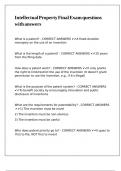 Intellectual Property Final Exam questions with answers