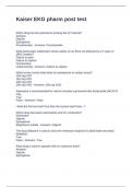 Kaiser EKG Pharm Post Test With Questions and Correct Answers 