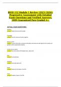 BIOD 152 Module 1 Review &lpar;2025&sol;2026&rpar;&colon; Progressive Assessment with Detailed Exam Questions and Verified Answers&comma; 100&percnt; Guaranteed Pass Graded A&plus;&period;