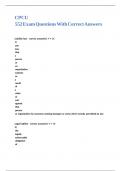 CPCU 552 Exam Questions With Correct Answers