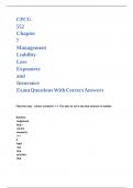 CPCU-552 Chapter 7 Management Liability Loss Exposures and Insurance Exam Questions With