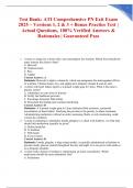 Test Bank&colon; ATI Comprehensive PN Exit Exam 2025 &ndash; Versions 1&comma; 2 & 3 &plus; Bonus Practice Test &vert;  Actual Questions&comma; 100&percnt; Verified Answers & Rationales &vert; Guaranteed Pass