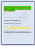 SPA CRCST Final Exam Questions with 100&percnt; Verified Answers Latest Versions 2025 Graded A&plus;
