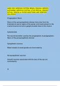 ANPH 1001&colon; NERVOUS SYSTEM&colon; BRAIN&comma; CRANIAL NERVES&comma;  AUTONOMIC NERVOUS SYSTEM&comma; & THE SPECIAL SENSES ACTUAL 2025&sol;26 A&plus; RATED QUESTIONS AND VERIFIED  SOLUTIONS