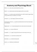 Anatomy and Physiology Blood