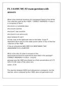 FL 5 AAMC MCAT exam questions with answers