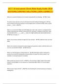 UCT T-6 Instrument Check Ride Study Guide 2018 UESTIONS&vert;VERIFIED SOLUTIONS &lpar;100&percnt; CORRECT&rpar;&excl;