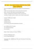 UCT 101 - Final-QUESTIONS&vert;VERIFIED SOLUTIONS &lpar;100&percnt; CORRECT&rpar;&excl;