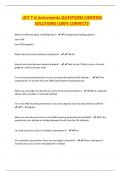 UCT T-6 Instruments-QUESTIONS&vert;VERIFIED SOLUTIONS &lpar;100&percnt; CORRECT&rpar;&excl;