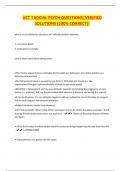 UCT T SOCIAL PSYCH QUESTIONS&vert;VERIFIED SOLUTIONS &lpar;100&percnt; CORRECT&rpar;&excl;