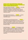 SUFFOLK COUNTY HOME IMPROVEMENT LICENSE EXAM  NEWEST ACTUAL 2025&sol;2026 WITH COMPLETE QUESTIONS AND  CORRECT ANSWERS VERIFIED&sol;GRADED A&plus;