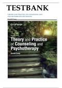 Test Bank &vert; Theory and Practice of Counseling and Psychotherapy 11th Edition &ndash; Gerald Corey &vert;&vert; All Chapters Updated 2025 &vert;&vert; ISBN&colon; 9780357764428