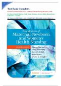 Test Bank Complete&lowbar; Foundations Of Maternal-Newborn And Women's Health Nursing 8th Edition&comma; &lpar;2022&rpar; By Sharon Smith Murray&comma; Emily Slone Mckinney&comma; Karen Holub&comma; Renee Jones & Kristin L&period; Scheffer All Chapters 1-28&vert; 5 Units&vert; Latest Edition With Well Det