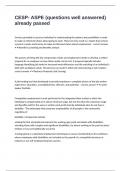 CESP- ASPE &lpar;questions well answered&rpar; already passed 