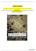 TEST BANK FOR Cognition&colon; Exploring the Science of the Mind 7th Edition by Daniel Reisberg &comma; ISBN&colon; 9780393624137 All Chapters Fully Covered and Verified&vert;&vert;COMPLETE GUIDE A&plus;&period;