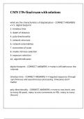CMN 170v final exam with solutions