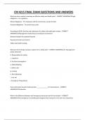 CM 4215 FINAL EXAM QUESTIONS AND ANSWERS