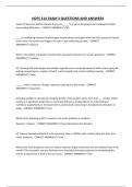 HDFS 314 EXAM 3 QUESTIONS AND ANSWERS