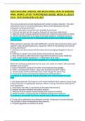 Mental and Behavioral Health Nursing &ndash; NUR 2459 &vert; Rasmussen College &vert; Academic Year 2024&sol;2025 &vert; Final Exam 3 Study Guide with Questions and Correct Answers