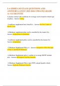 LA SERIES 103 EXAM QUESTIONS AND ANSWERS LATEST 2025-2026 UPDATE&vert; GRADE A&plus; GUARANTEE