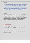 AINS 103 &lpar;Associate In General Insurance&rpar; Exam &lpar;3 newest  versions&rpar; Focuses On The Business Of Insurance And  Includes Accurate And Verified Questions Covering  Insurance Operations&comma; Risk Management&comma; Underwriting&comma;  Claims&comma; Marketing&comma; Regulation&comma; And Reins