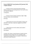 Practice PMHNP-BC Exam Questions 2025 Questions With Complete Solutions