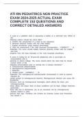 ATI RN PEDIATRICS NGN PRACTICE EXAM 2024-2025 ACTUAL EXAM COMPLETE 153 QUESTIONS AND CORRECT DETAILED ANSWERS &lpar;VERIFIED ANSWERS&rpar;  Save