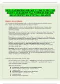 NR283 PATHOPHYSIOLOGY STUDY GUIDE FOR EXAM 1- QUESTIONS AND ANSWERS 2025-2026 100&percnt; VERIFIED SOLUTION &lpar;A&plus; GRADED&rpar;