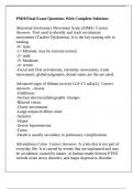 PMH&sol;Final Exam Questions With Complete Solutions