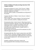 NURS 312 Midterm Pt2 &lpar;pharmacology&rpar; Questions With Complete Solutions