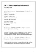 MCCC Final Comprehensive Exam with ANSWERS