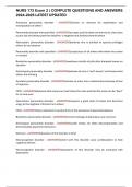 NURS 172 Exam 2 &vert; COMPLETE QUESTIONS AND ANSWERS 2024-2025 LATEST UPDATED