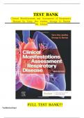 Test Bank for Clinical Manifestations and Assessment of Respiratory Disease 9th Edition by Des Jardins&comma; All Chapters Covered&comma; A&plus; guide&period;