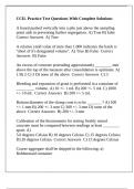 CCIL Practice Test Questions With Complete Solutions
