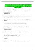 FAA Aviation Physics Question Bank EXAM QUESTIONS AND VERIFIED ACCURATE SOLUTION &vert;GET IT 100&percnt; ACCURATE&excl;&excl;&excl;
