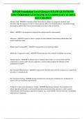 ISTQB Foundation Level Glossary EXAM QUESTIONS AND VERIFIED ACCURATE SOLUTION &vert;GET IT 100&percnt; ACCURATE&excl;&excl;&excl;