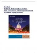 Test Bank for South-Western Federal Taxation 2025&comma;Corporations&comma; Partnerships&comma; Estates and Trusts 48th Edition by Nellen&period;Young&period;Cripe&period;Lassar&period;Persellin&period;Cuccia newest update well covered and latest update Grade A&plus; 