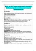  SNCOA LDR-301S Leading Organizations Test 1 &lpar;2025&rpar; &vert; 70&plus; Practice Questions with Correct Answers and Updated Rationales