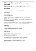 CDA Practice Exam Questions And Correct Answers 2025-2026
