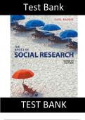 Test Bank for Basics of Social Research 7th Edition Babbie