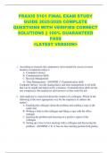 PRAXIS 5101 FINAL EXAM STUDY  GUIDE 2025&sol;2026 COMPLETE  QUESTIONS WITH VERIFIED CORRECT  SOLUTIONS &vert;&vert; 100&percnt; GUARANTEED  PASS   <LATEST VERSION> 