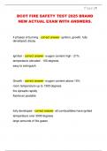 BCOT FIRE SAFETY TEST 2025 BRAND  NEW ACTUAL EXAM WITH ANSWERS&period;