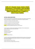 NUR 257 Chronic Exam 2&lpar;2025&sol;2026&rpar;&colon; Progressive Assessment with Detailed Exam Questions and Verified Answers&comma; 100&percnt; Guaranteed Pass Graded A&plus;&comma; Latest Exam Update&period;