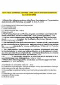 TCFP & GFD HAZMAT AWARENESS&sol;OPS BUNDLED EXAM GRADED A&plus; LATEST UPDATE&period;