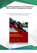 Beyond the Learning Curve The Construction of Mind 1st Edition Craig Speelman - PDF Download