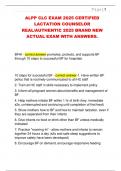 ALPP CLC 2025 Certified Lactation Counselor Exam &vert; Real Questions & Verified Answers
