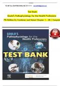 Test Bank  Gould's Pathophysiology for the Health Professions 7th Edition By VanMeter and Hubert Chapter 1 - 28 &vert; Complete DR ERIC