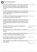Neuro Review Questions &sol; Score 100&percnt; &sol; 2025 Update &sol; Study Guide & Test Bank for Exams