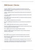 ESB Domain 1 Review  &vert; Questions with 100 &percnt; Correct Answers &vert; Verified
