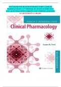 TEST BANK FOR ROACHS INTRODUCTORY CLINICAL  PHARMACOLOGY 11TH EDITION&comma; BY SUSAN M FORD 2025 2026&period; QUESTIONS WITH CORRCET AND VERIFIED ANSWERS&period;  GUARANTEED A&plus; GRADE&period; 
